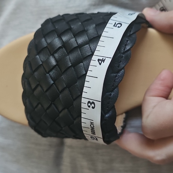 NISOLO ISLA Women's Black Woven Slide Sandals - Picture 8 of 10